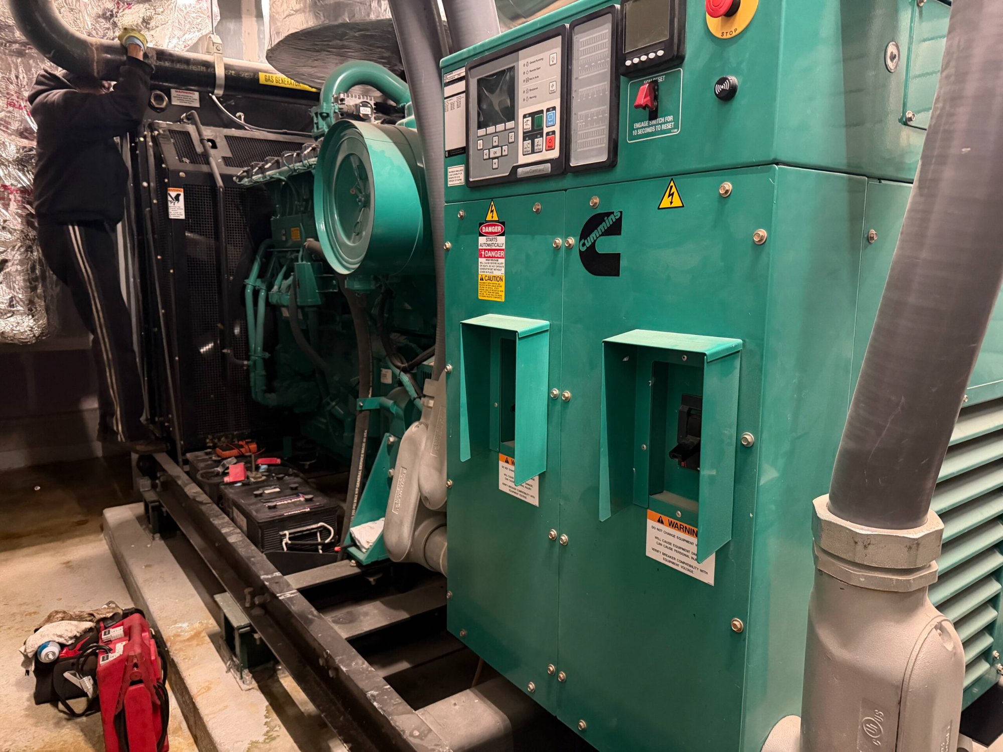 Generator stator exciter rewinding