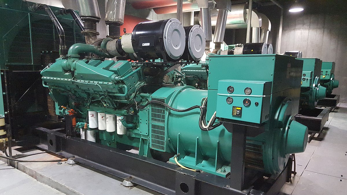 Cummins industrial generator room maintenance