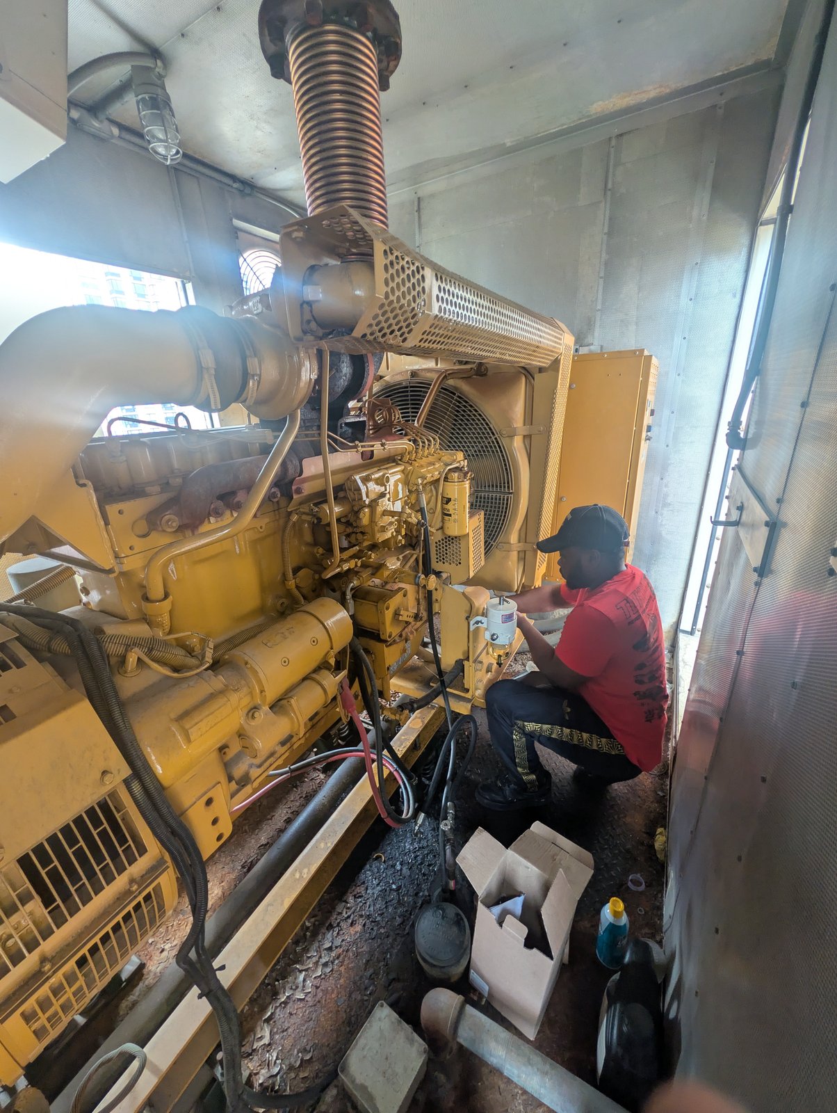 CAT industrial diesel generator service